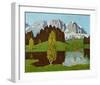 Schwarzsee near Kitzbuehel-Alfons Walde-Framed Art Print