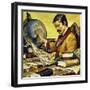 Schweitzer Read That There Was a Shortage of Workers in the Congo-Carlos Gabriel Roume-Framed Giclee Print