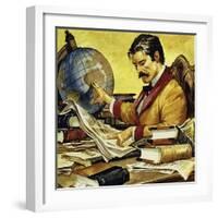 Schweitzer Read That There Was a Shortage of Workers in the Congo-Carlos Gabriel Roume-Framed Giclee Print