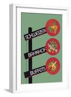 Schweizer Bahnhof Buffets-Charles Kuhn-Framed Art Print