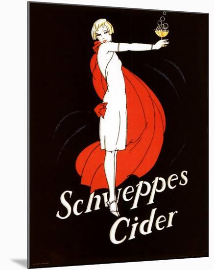 Schweppes Cider-null-Mounted Art Print