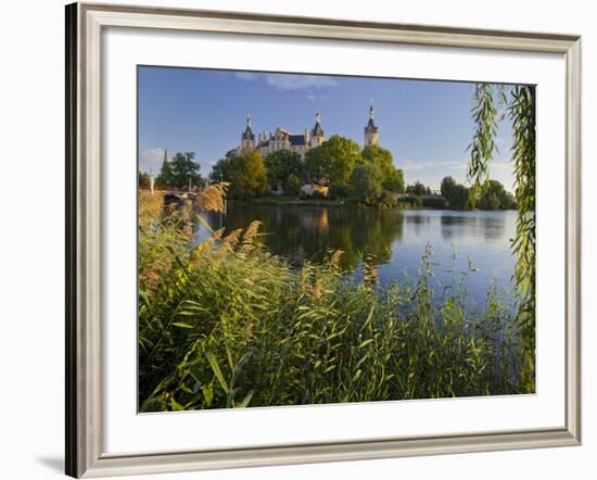 Schwerin Castle, Island, Schwerin (Capital), 'Innensee', Mecklenburg-Western Pomerania, Germany-Rainer Mirau-Framed Photographic Print