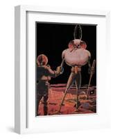 Sci Fi - Alien and Astronaut, 1939-Frank R. Paul-Framed Giclee Print