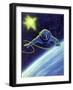 Sci Fi - Astronaut Floating in Space, 1966-null-Framed Giclee Print