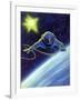 Sci Fi - Astronaut Floating in Space, 1966-null-Framed Giclee Print