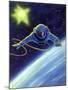 Sci Fi - Astronaut Floating in Space, 1966-null-Mounted Giclee Print