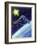 Sci Fi - Astronaut Floating in Space, 1966-null-Framed Giclee Print