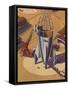 Sci Fi - Building Rocket Ship, 1948-null-Framed Stretched Canvas