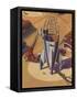 Sci Fi - Building Rocket Ship, 1948-null-Framed Stretched Canvas