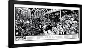 Sci-Fi Cafe-Howard Teman-Framed Poster