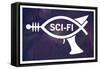 Sci-Fi Fish Humor-null-Framed Stretched Canvas