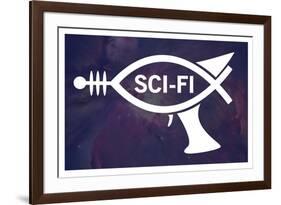 Sci-Fi Fish Humor-null-Framed Art Print