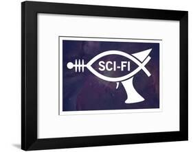 Sci-Fi Fish Humor-null-Framed Art Print