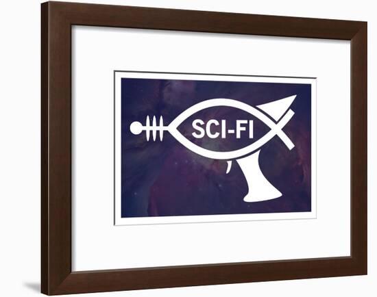 Sci-Fi Fish Humor-null-Framed Art Print