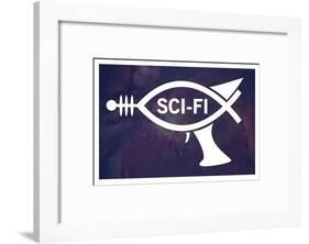 Sci-Fi Fish Humor-null-Framed Art Print