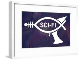 Sci-Fi Fish-null-Framed Poster