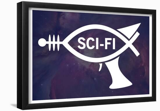 Sci-Fi Fish-null-Framed Poster