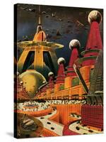 Sci Fi - Future Atomic City, 1942-Frank R. Paul-Stretched Canvas
