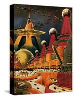 Sci Fi - Future Atomic City, 1942-Frank R. Paul-Stretched Canvas