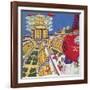 Sci Fi - Futuristic City, 1934-Frank R. Paul-Framed Giclee Print