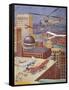 Sci Fi - Futuristic City Scene, 1931-null-Framed Stretched Canvas