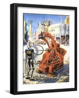 Sci Fi - Futuristic Robots, 1953-Frank R. Paul-Framed Giclee Print