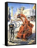 Sci Fi - Futuristic Robots, 1953-Frank R. Paul-Framed Stretched Canvas