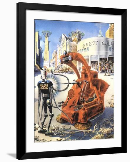 Sci Fi - Futuristic Robots, 1953-Frank R. Paul-Framed Giclee Print