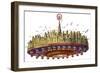 Sci Fi - Futuristic Space City, 1929-Frank R. Paul-Framed Giclee Print