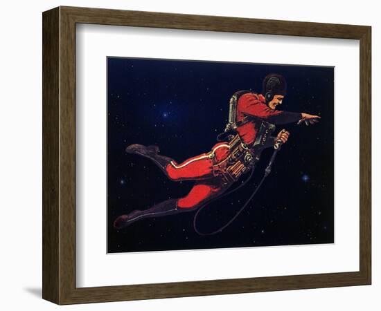 Sci Fi - Gravitron Jet Pack, 1928-Frank R. Paul-Framed Giclee Print