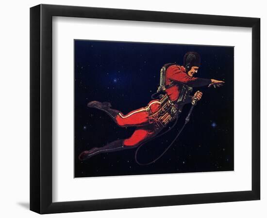 Sci Fi - Gravitron Jet Pack, 1928-Frank R. Paul-Framed Giclee Print