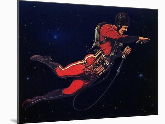 Sci Fi - Gravitron Jet Pack, 1928-Frank R. Paul-Mounted Giclee Print