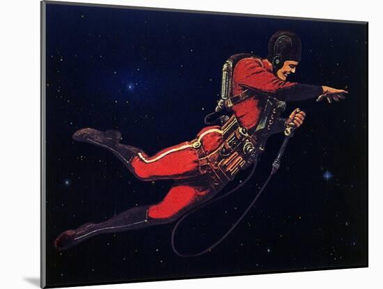 Sci Fi - Gravitron Jet Pack, 1928-Frank R. Paul-Mounted Giclee Print