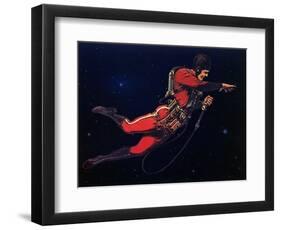 Sci Fi - Gravitron Jet Pack, 1928-Frank R. Paul-Framed Premium Giclee Print