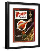 Sci-Fi Magazine Cover, 1931-Frank R. Paul-Framed Premium Giclee Print