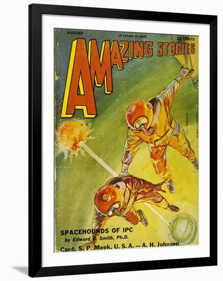 Sci-Fi Magazine Cover, 1931-Frank R. Paul-Framed Giclee Print