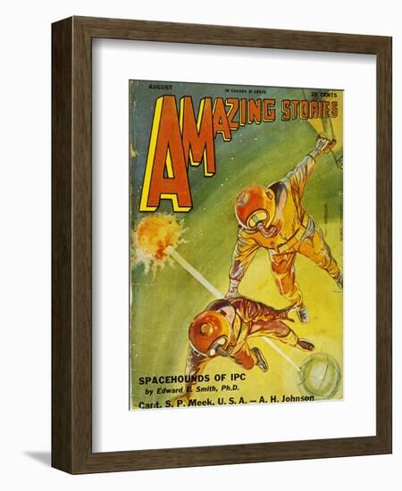 Sci-Fi Magazine Cover, 1931-Frank R. Paul-Framed Giclee Print