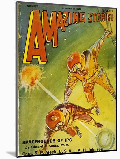 Sci-Fi Magazine Cover, 1931-Frank R. Paul-Mounted Giclee Print