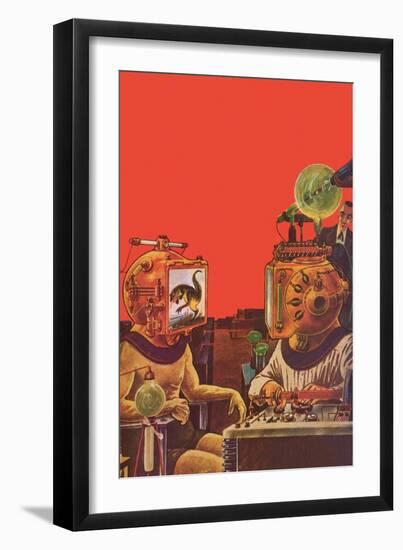 Sci Fi - Projection Helmets, 1929-Frank R Paul-Framed Premium Giclee Print