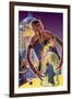 Sci Fi - Robot and Victims, 1939-Howard V. Brown-Framed Giclee Print