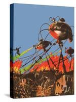 Sci Fi - War of the Worlds, 1927-Frank R Paul-Stretched Canvas