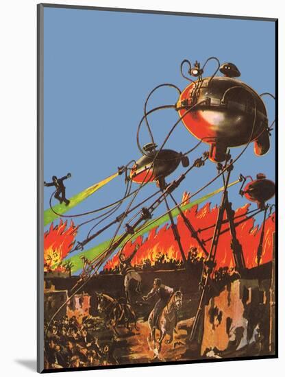 Sci Fi - War of the Worlds, 1927-Frank R Paul-Mounted Giclee Print