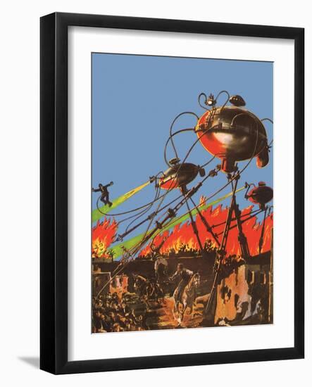 Sci Fi - War of the Worlds, 1927-Frank R Paul-Framed Giclee Print