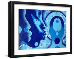 Sci Fi-Abstract Graffiti-Framed Giclee Print