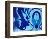 Sci Fi-Abstract Graffiti-Framed Giclee Print