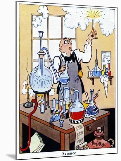 Science, 1936-René Bull-Mounted Giclee Print