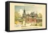 Science Building - Franzenbad-Gustav Wiedermann-Framed Stretched Canvas