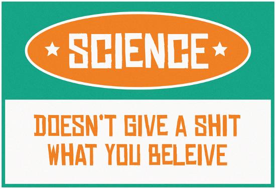 'Science Doesn’t Give A Shit' Print | AllPosters.com