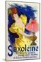 Science. Energy. Saxoleine, Oil for Lamp. Poster by Jules Cheret, France, 1894. (Poster)-Jules Cheret-Mounted Giclee Print