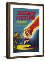 Science Fiction: Captured by the Red Giant-null-Framed Art Print